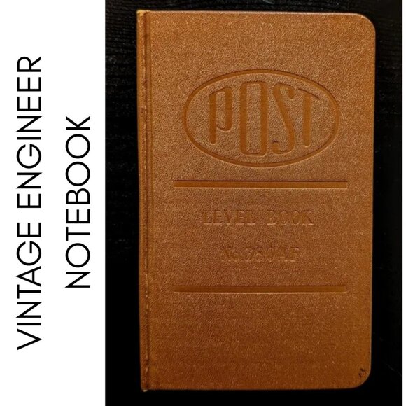 Frederick Post Co. Other - Vintage Frederick Post Co Leather Level Book 380AF Engineer Notebook